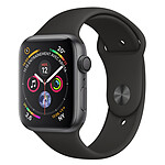 Apple Watch Series 4 GPS Aluminium Gris Sidéral Sport Noir 40 mm - Reconditionné
