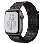Apple Watch Nike+ Series 4 GPS + Cellular Aluminium Gris Boucle Sport Noir 44 mm