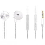 Akashi Ecouteurs Intra avec Micro Blanc