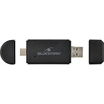 Bluestork USB-A/USB-C/micro-USB card reader - 2-in-1