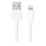 xqisit Charge & Sync USB-A / Lightning Blanc - 1.8m