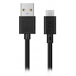 xqisit Charge & Sync USB-A / USB-C Noir - 3m