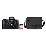 Canon EOS M50 Negro + EF-M 15-45 mm IS STM Negro + SB130 + SanDisk SD 16 GB