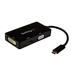 StarTech.com Adaptateur de voyage USB Type-C vers&#8239;VGA, DVI&#8239;ou&#8239;HDMI 