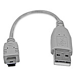 StarTech.com Câble USB-A 2.0 vers mini USB-B - M/M - 15 cm