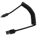 StarTech.com Câble Lightning vers USB spiralé noir