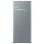 Samsung Clear View Cover Blanc Galaxy S10
