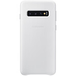 Samsung Funda de piel blanco Samsung Galaxy S10