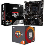Kit Upgrade PC AMD Ryzen 5 2600 MSI A320M PRO-E