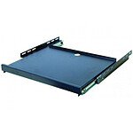 Dexlan porta-tastiera per rack di rete - scorrevole - larghezza 19" - altezza 1U - profondità 90 cm