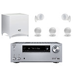 Onkyo TX-NR696 Argent + Cabasse Alcyone 2 Pack 5.1 Blanc