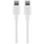 Goobay Câble USB 3.1 Type C (M/M) - Power Delivery - 1M - Blanc
