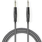 Cable de audio no balanceado Nedis 6,35 mm Macho/Macho Gris - 3 m