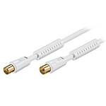 High quality male/female coaxial cable for TV antenna (2.5 m)