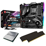 Kit Upgrade PC AMD Ryzen 9 3900X MSI MPG X570 GAMING PRO CARBON WIFI 16 Go