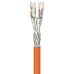 Cable de red Goobay categoría 7a S/FTP (PiMF) 100 metros (Naranja)
