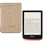 Vivlio Touch HD Plus Cuivre/Noir + Pack d'eBooks OFFERT + Housse Chinée Dorée