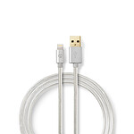 Nedis Sync & Cargando un cable USB-A a Lightning - 1 m