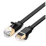 UGreen câble réseau Ethernet RJ45 plat catégorie 7 U/FTP noir (1 mètre)