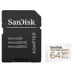 SanDisk Max Endurance microSDXC UHS-I U3 V30 64 Go + Adaptateur SD