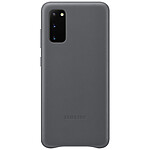 Funda de piel para Samsung Galaxy S20 gris