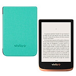 Vivlio Touch HD Plus Cuivre/Noir + Pack d'eBooks OFFERT + Housse Chinée Verte
