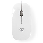 Nedis Wired Optical Mouse Blanc