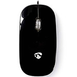 Nedis Wired Optical Mouse Noir
