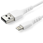 StarTech.com Câble USB Type-A vers Lightning - renforcé - 1 m - Blanc