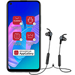 Huawei P40 Lite E Negro + auriculares deportivos Bluetooth AM61 gratis!