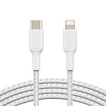 Cable MFI USB-C a Lightning de Belkin (blanco) - 2 m