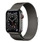 Apple Watch Series 6 GPS + Cellular Stainless steel Graphite Bracelet Milanese 44 mm