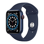 Apple Watch Series 6 GPS Cellular Aluminium Blue Sport Band Deep Navy 44 mm - Reconditionné