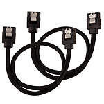 Corsair Câble SATA gainé Premium 30 cm (coloris noir)