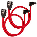 Cable SATA Corsair Premium de 30 cm con conector acodado (color rojo)