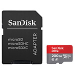 SanDisk Ultra microSD UHS-I U1 200 Go + Adaptateur SD