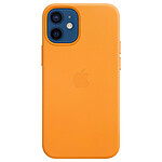 Funda de piel con MagSafe California Poppy Apple iPhone 12 mini