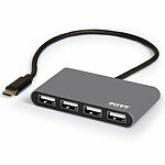 Conecta el puerto USB-C del Hub (4x USB 2.0)