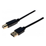 Cable de alta calidad USB 2.0 tipo AB (macho/macho) - 2,5 m
