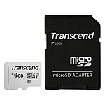 Transcend MicroSDHC 300S 16 Go + Adaptateur SD