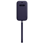 Apple iPhone 12 Pro Leather Sleeve with MagSafe Violet Profond