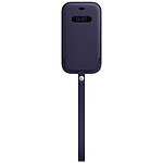 Apple iPhone 12 mini Leather Sleeve with MagSafe Violet Profond