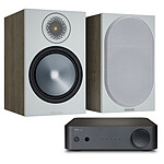 NAD AMP1 + Monitor Audio Bronze 100 Urban Grey