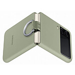 Samsung Coque Silicone Anneau Vert Olive Galaxy Z Flip 3
