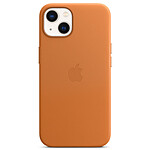 Funda de piel con MagSafe marrón dorado Apple iPhone 13