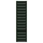 Apple Bracelet Leather Link 45 mm Vert Séquoia - M/L