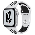 Apple Watch Nike SE GPS Silver Aluminium Sport Band Pure Platinum/Black 40 mm