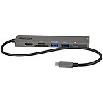 StarTech.com Adaptateur multiport USB-C - Lecteur de carte mémoire microSD/SD - Power Delivery 100 W