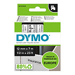 DYMO Ruban D1 Standard - noir/transparent 12 mm - 7 m