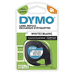 DYMO Ruban Blanc 12 mm pour Dymo LetraTAG - 4m